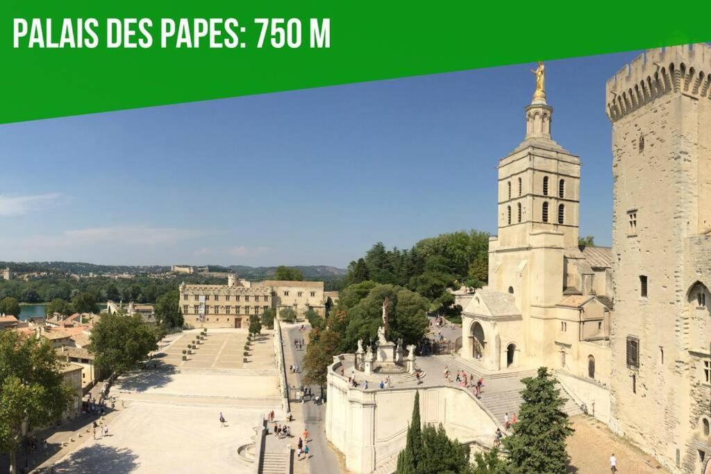 Le Loft Des Papes - 2 Terrasses - Vue Panoramique Sur La Ville - Ac Clim Awinion Zewnętrze zdjęcie