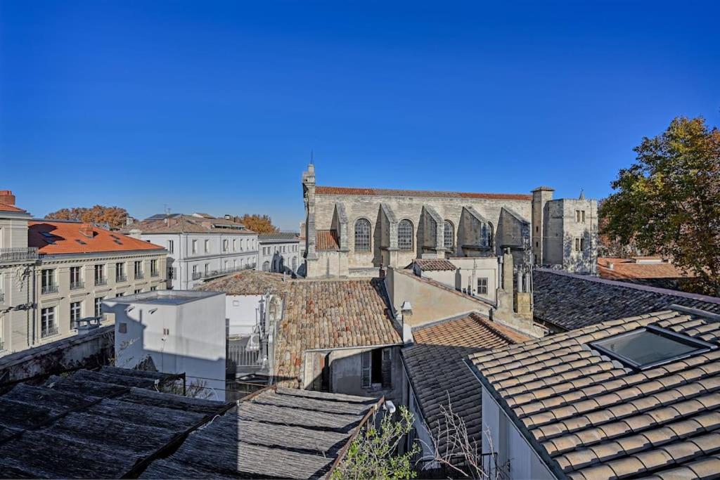 Le Loft Des Papes - 2 Terrasses - Vue Panoramique Sur La Ville - Ac Clim Awinion Zewnętrze zdjęcie